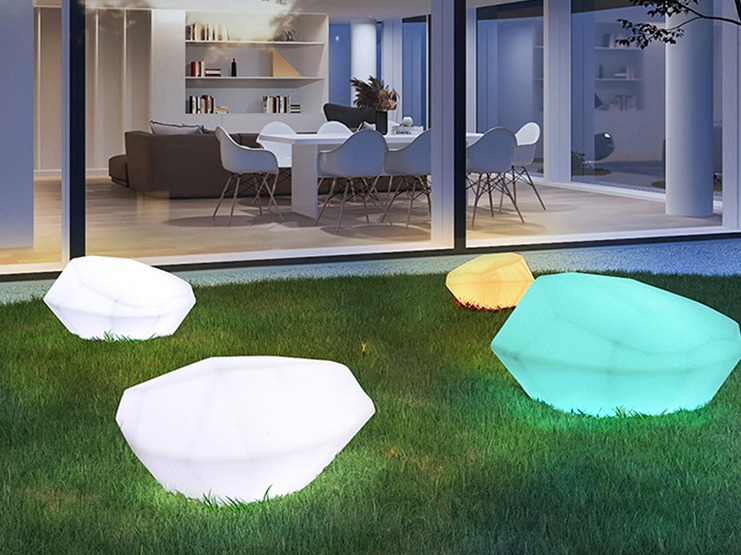 永安LED发光仿真石头灯花园公园景观灯别墅庭院草坪灯_永安景观标识雕塑-站酷ZCOOL