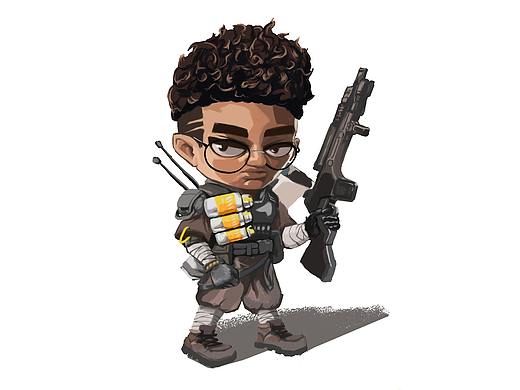 Apex 班加罗尔卡通头像（个人主页-ZMzM3MjczMjg=） - 创作习作 - 站酷设计师PPP很开心原创素材 - 站酷ZCOOL