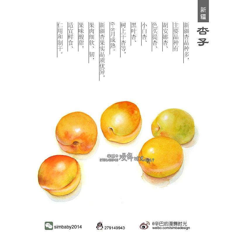 手绘水彩新疆美食（图ZOTIxODU0NjA=） - 创作习作 - 站酷设计师漫舞时光原创素材 - 站酷ZCOOL