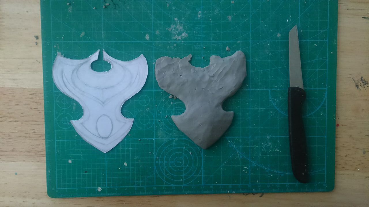 【狐狸】《魔兽世界》之无边黑暗之盾①雕刻制作过程（图ZNDEzNzY3ODg=） - 手办/模玩 - 站酷设计师狐狸精小五原创素材 - 站酷ZCOOL