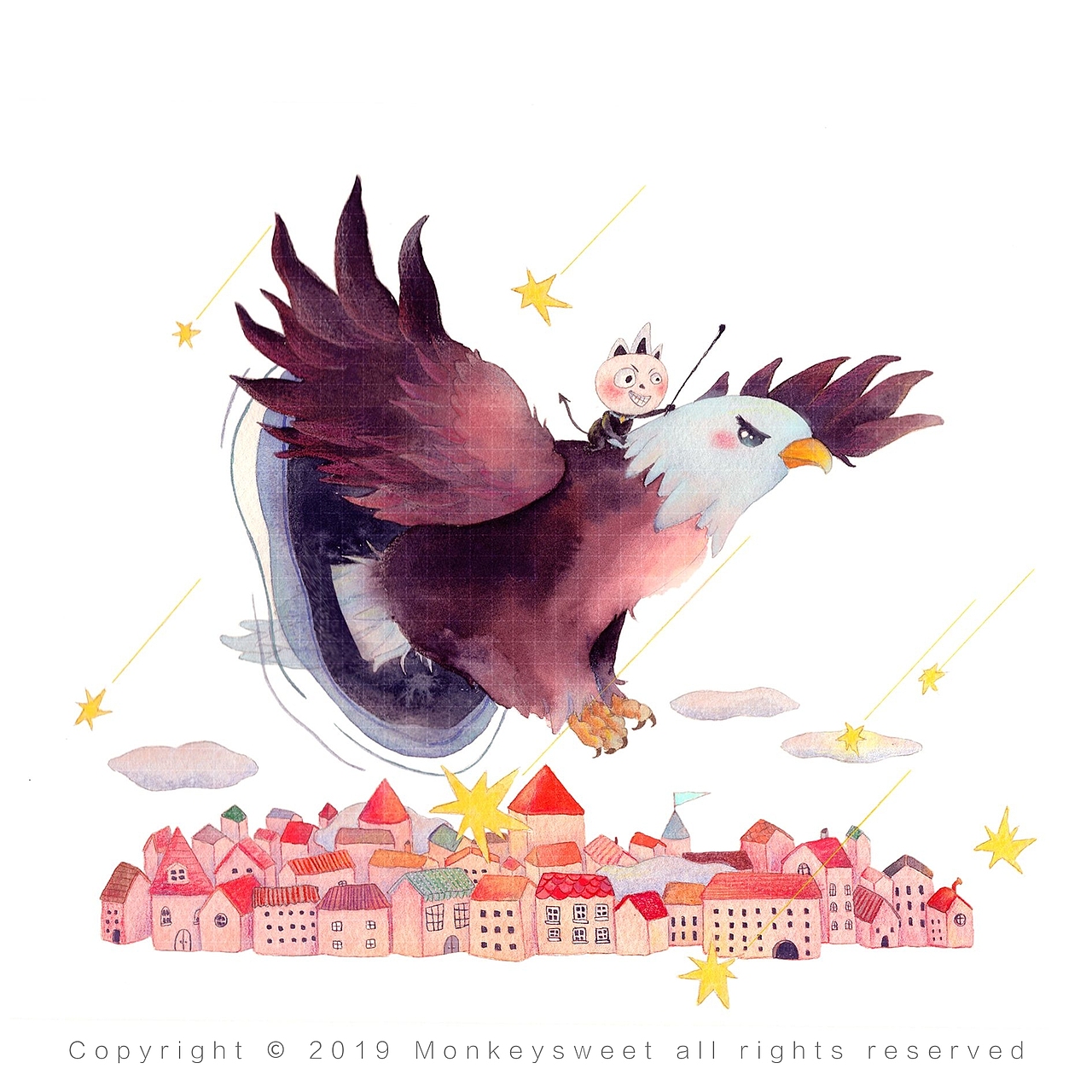 一組童話感水彩包裝插畫(huà)（圖ZMTkxMzM5OTg0） - 商業(yè)插畫(huà) - 站酷設(shè)計(jì)師貓與亭原創(chuàng)素材 - 站酷ZCOOL