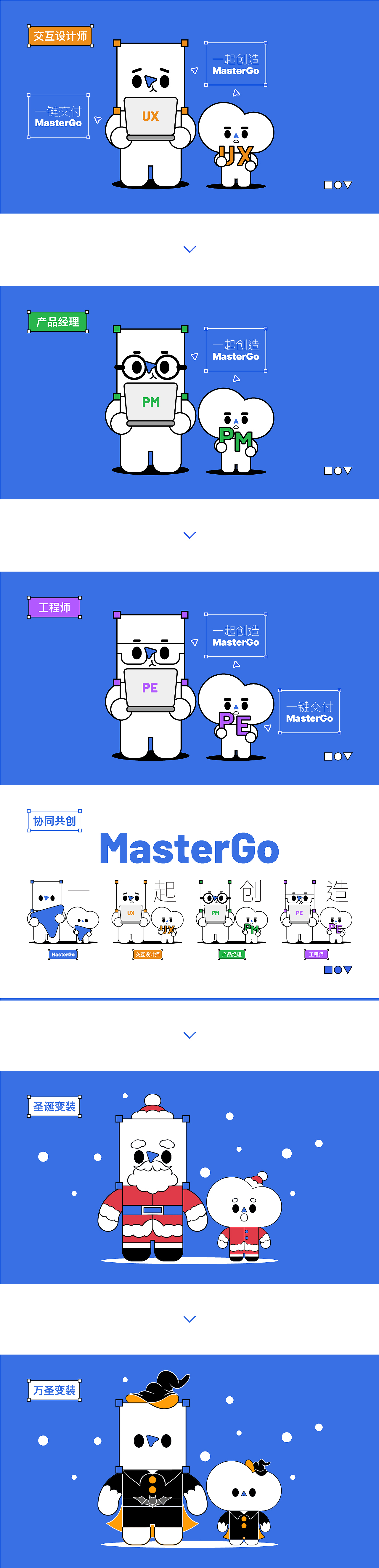 MasterGo IP设计 | 框框＆端端（图ZMzA1MzQ5NjA0） - IP形象 - 站酷设计师黏力仁原创素材 - 站酷ZCOOL