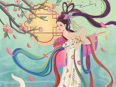 古风线性人物插画作品分享