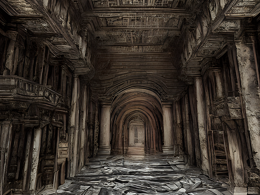 #站酷梦笔#，电影定格，定场镜头，恐怖、黑暗风格、细