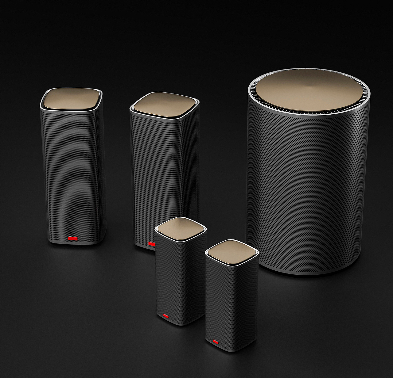 maya建模渲染练习 音响