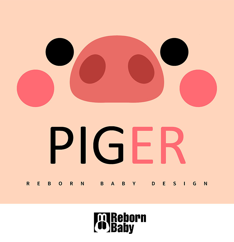 piger（嗝儿）~猪年送祝福（图ZMTQzNDc5MjI0） - 新锐潮流插画 - 站酷设计师重生宝宝原创素材 - 站酷ZCOOL