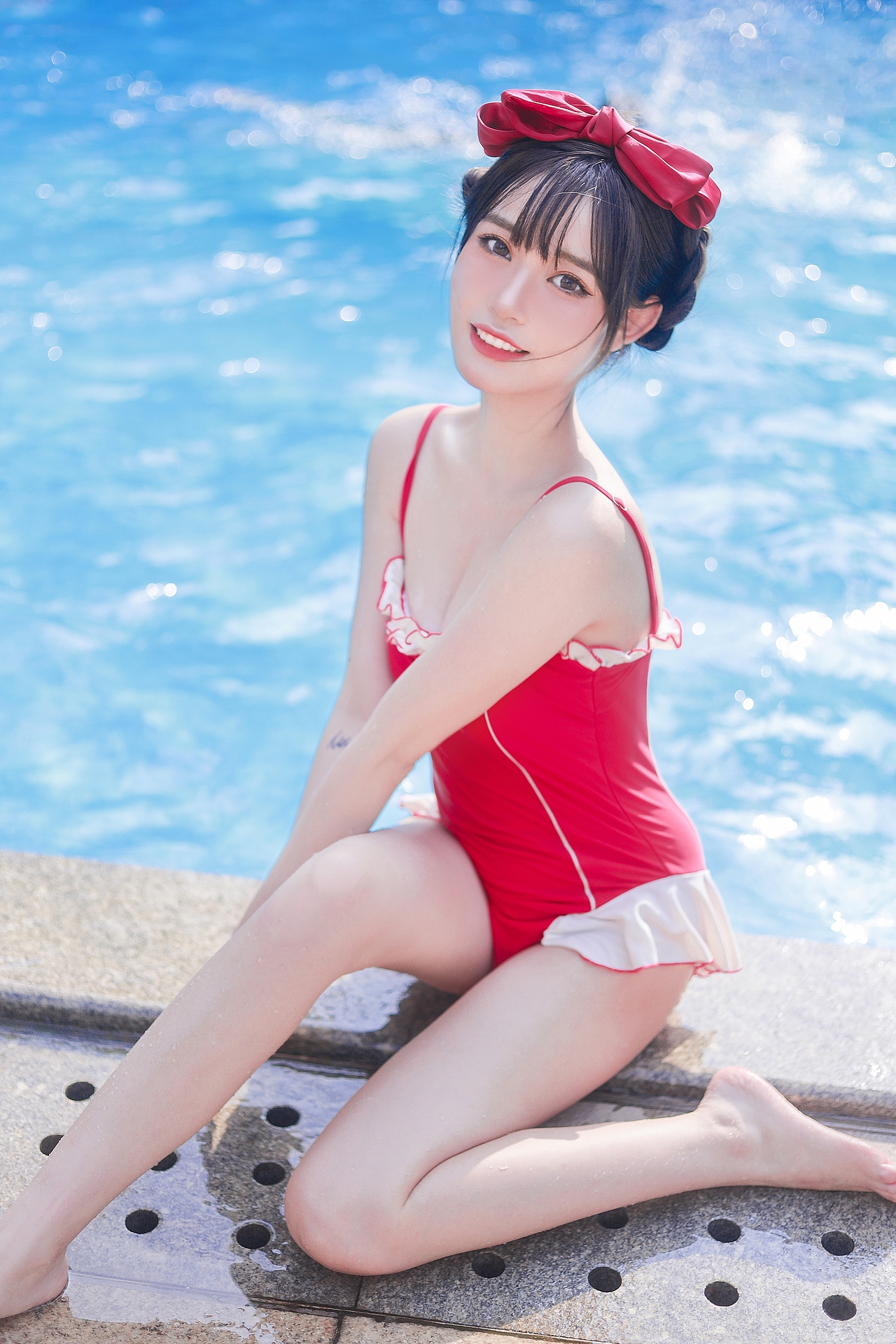 属于你的夏天 日系泳池写真（图ZMjY0MzQ3MDQ0） - 人像摄影 - 站酷设计师云间眠原创素材 - 站酷ZCOOL