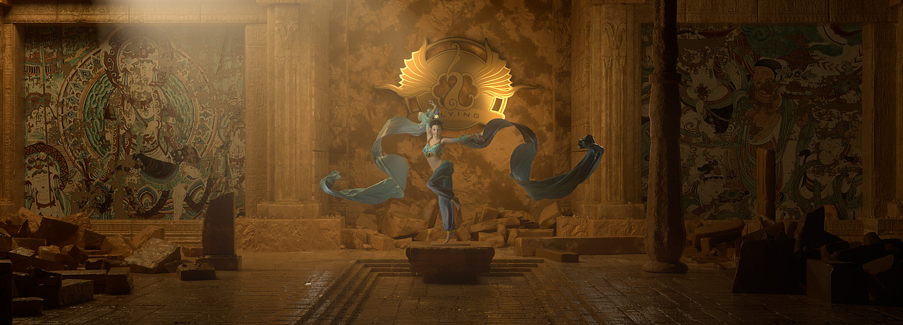 敦煌艺术宣传长图（图ZMzEyNTU5MzY4） - 海报 - 站酷设计师ZC小晓晓原创素材 - 站酷ZCOOL