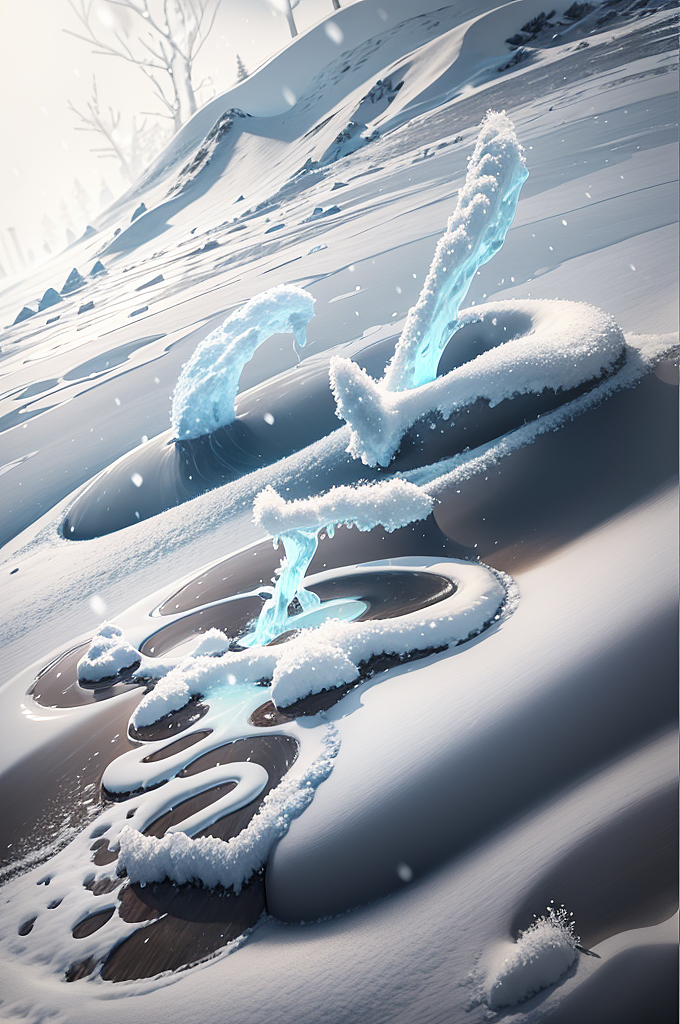 小雪（图ZMzU2MTA5NzYw） - AI作品 - 站酷设计师鱼与山海原创素材 - 站酷ZCOOL