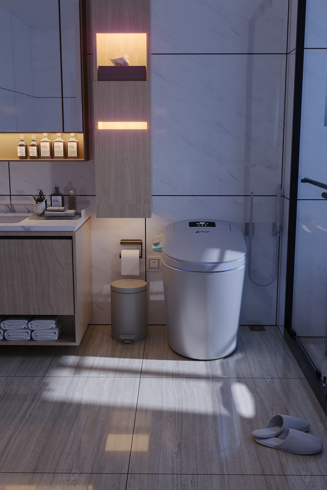 SeekRoots ◉〖三井智能马桶&MI800C渲染〗（图ZMzQ4Njg2MzY0） - 电商 - 站酷设计师SeekRoots原创素材 - 站酷ZCOOL