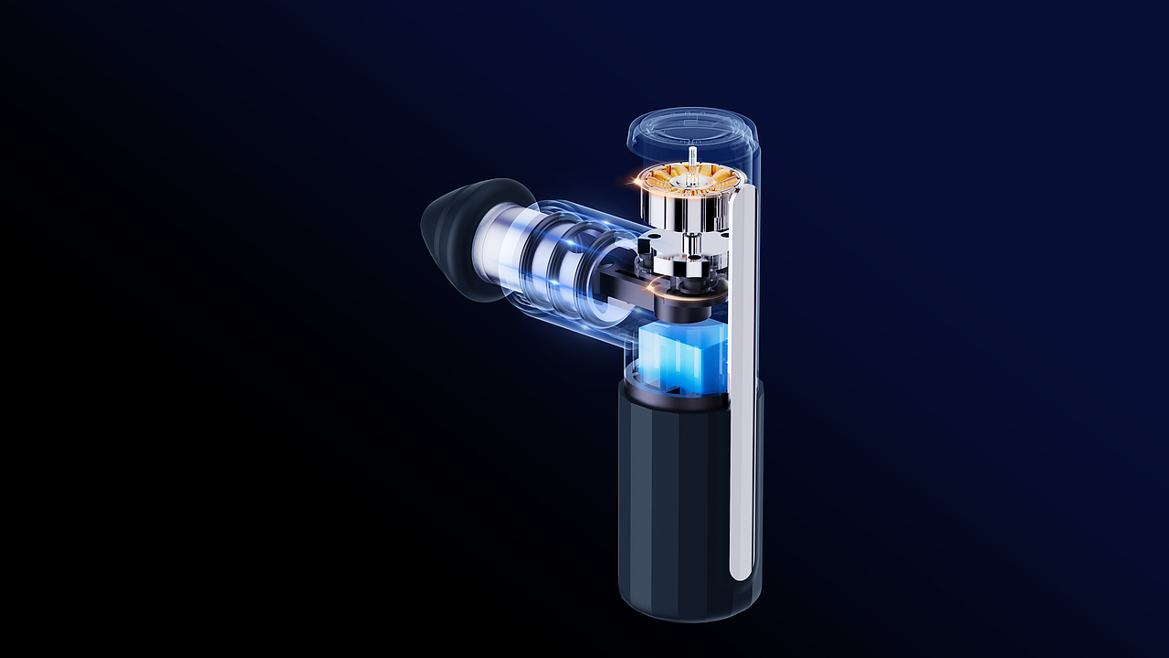 mini筋膜枪（图ZMzIwMTcxMTA4） - 电子产品 - 站酷设计师半圆角工业设计原创素材 - 站酷ZCOOL