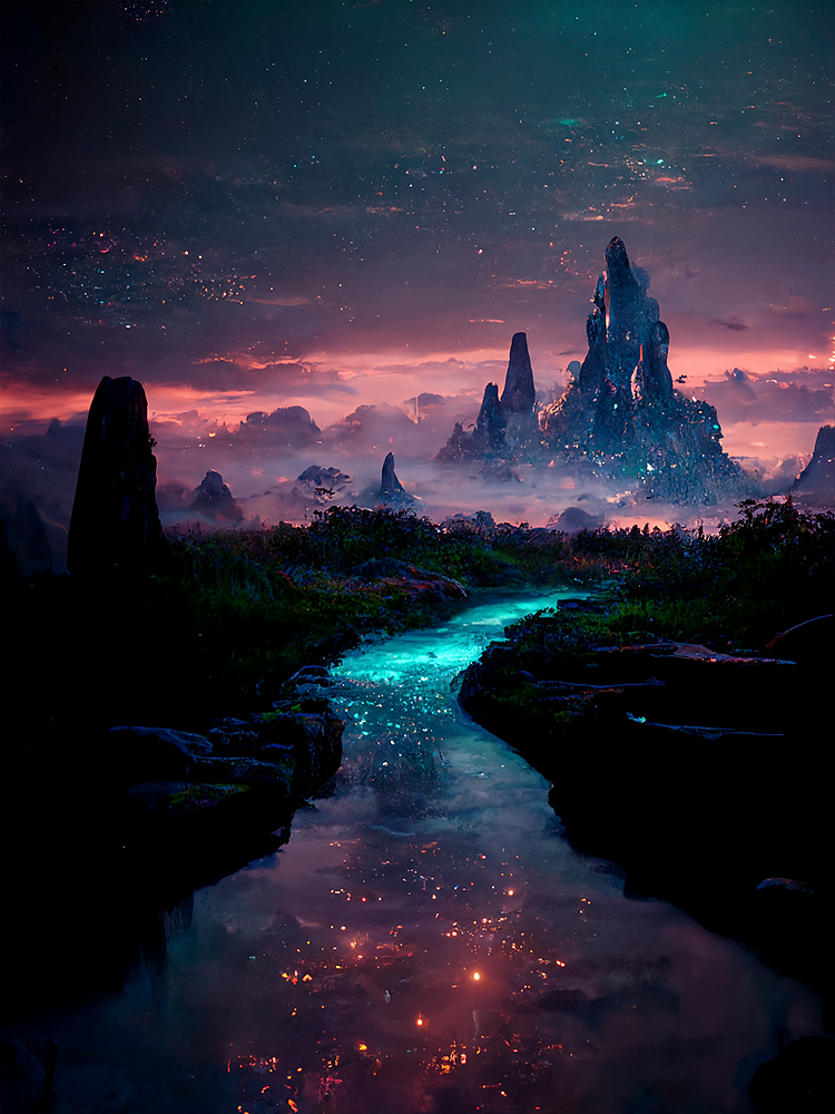 AI绘画 | 满船清梦压星河（图ZMzEyMDQyNDcy） - 概念设定 - 站酷设计师青鱼NICO原创素材 - 站酷ZCOOL