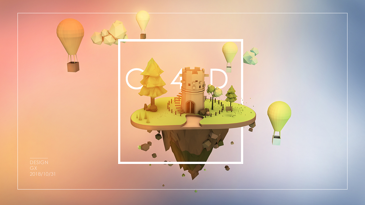 C4D小场景（图ZMTM3NDc4OTg4） - 其他三维 - 站酷设计师猫先生丨原创素材 - 站酷ZCOOL
