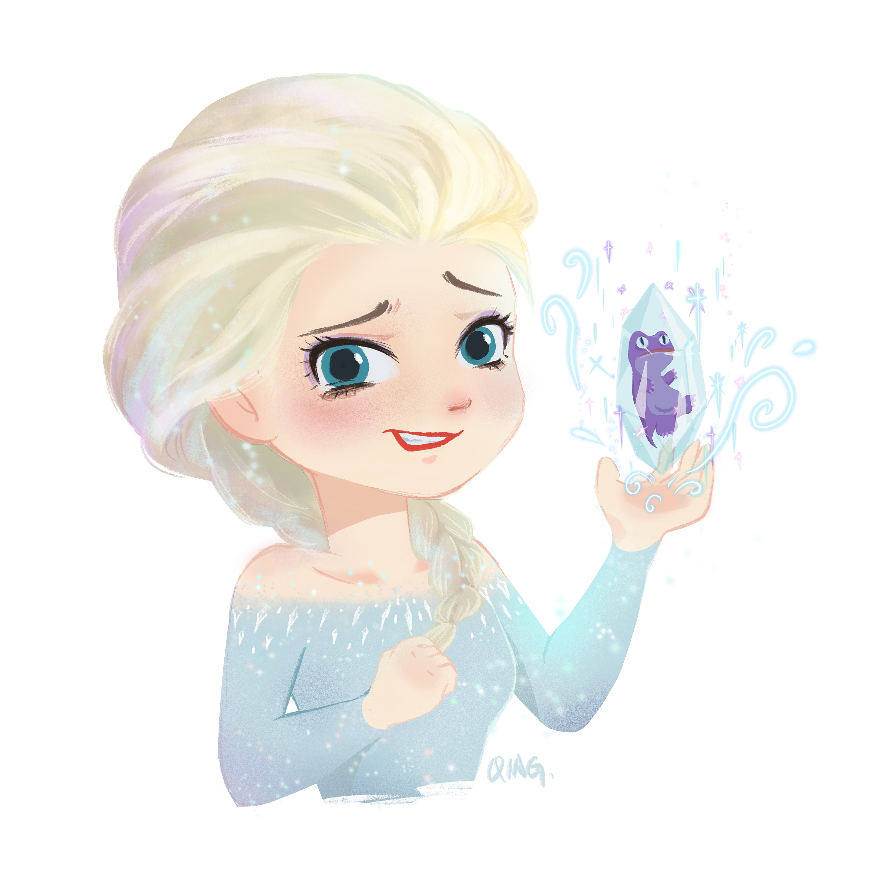 萌版迪士尼的公主们!