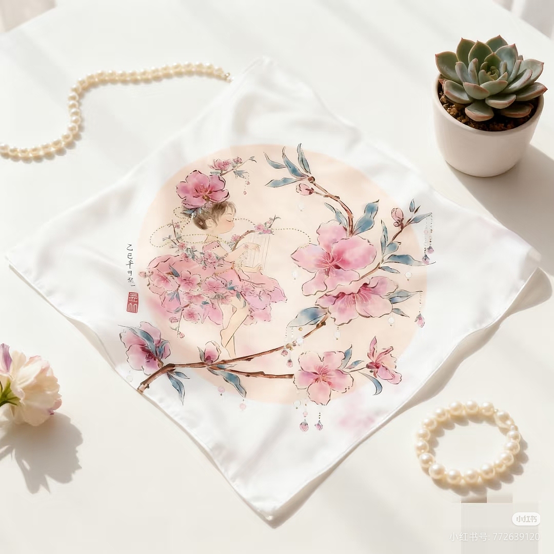 十二花神半合集:菊花、桂花、芙蓉花、桃花、荷花鸢尾