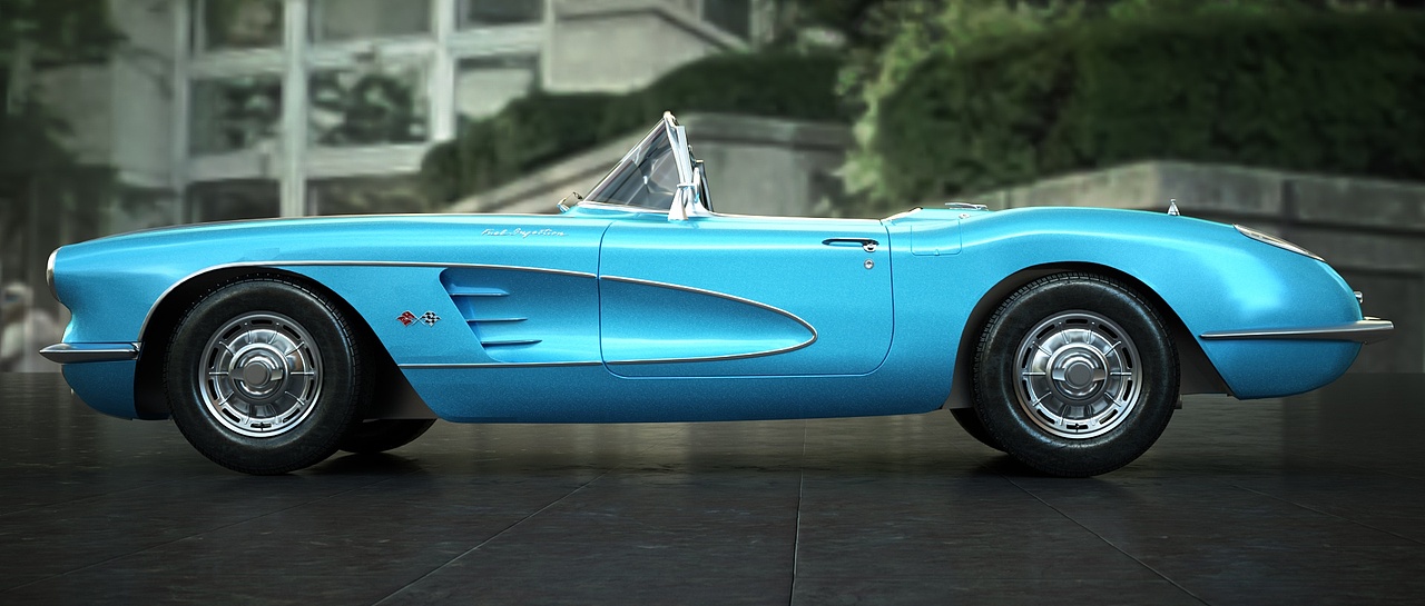 Chevrolet-Corvette-1960（图ZMjAyNzQ1OTky） - 机械/交通 - 站酷设计师Douglassss原创素材 - 站酷ZCOOL