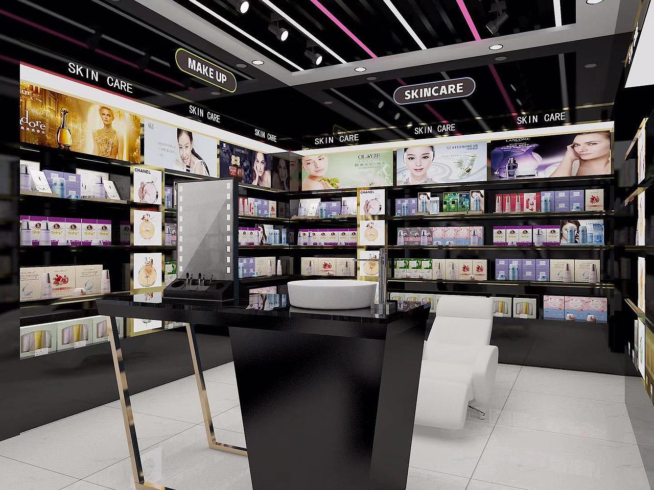 赞玛氏进口美妆效果图