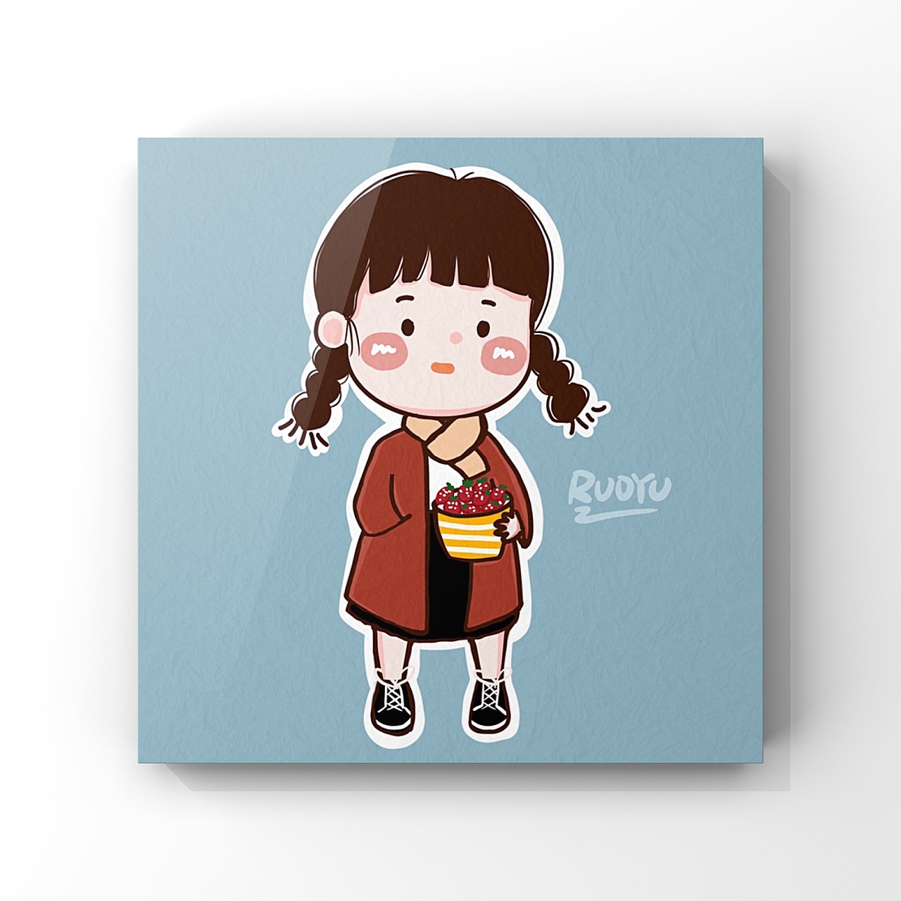 可愛穿搭插畫（圖ZMTQ2ODQ1MjQw） - 藝術(shù)插畫 - 站酷設(shè)計師愛畫畫的RUOYU原創(chuàng)素材 - 站酷ZCOOL