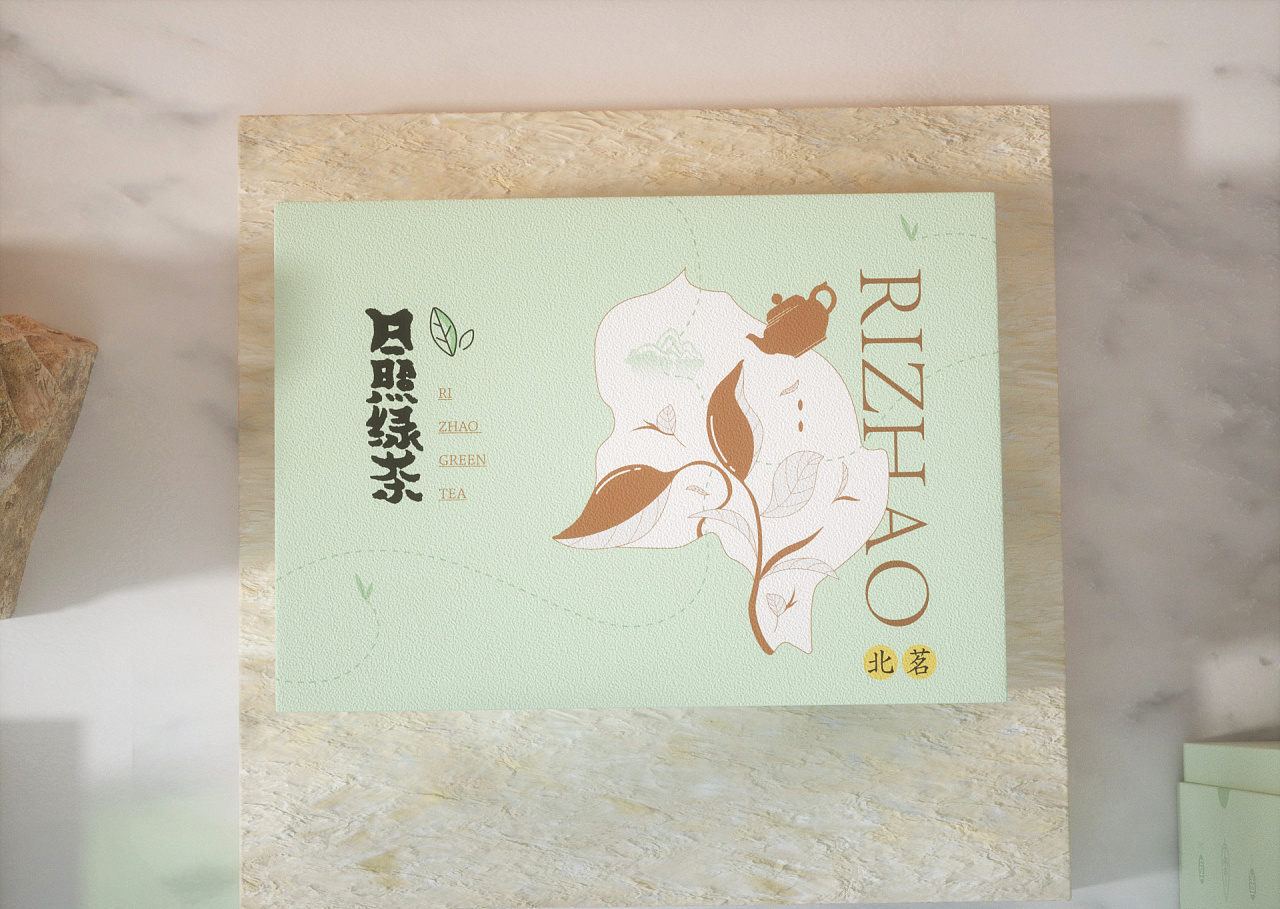 《日照绿茶》茶叶包装|平面|包装|合肥立方乙设计 - 原创作品 - 站酷