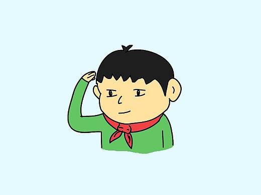 红领巾的几种戴法