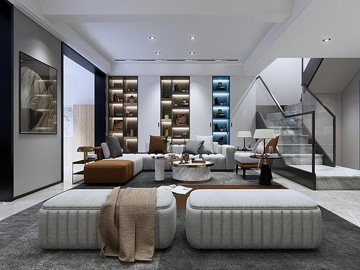 ailce酷涂design室内效果动画案例
