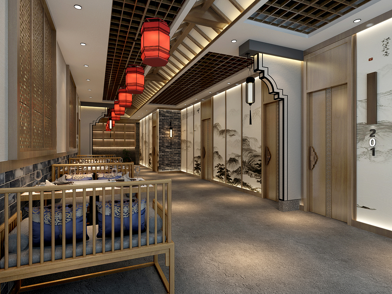 中式餐厅鱼头泡饭