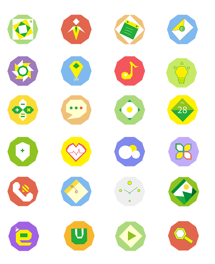 多边形-主题图标展示|ui|图标|侯佳丽 - 原创作品 - 站酷 (zcool)