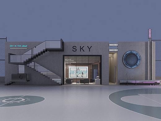 SOA新空间设计 — 天台篮球场
