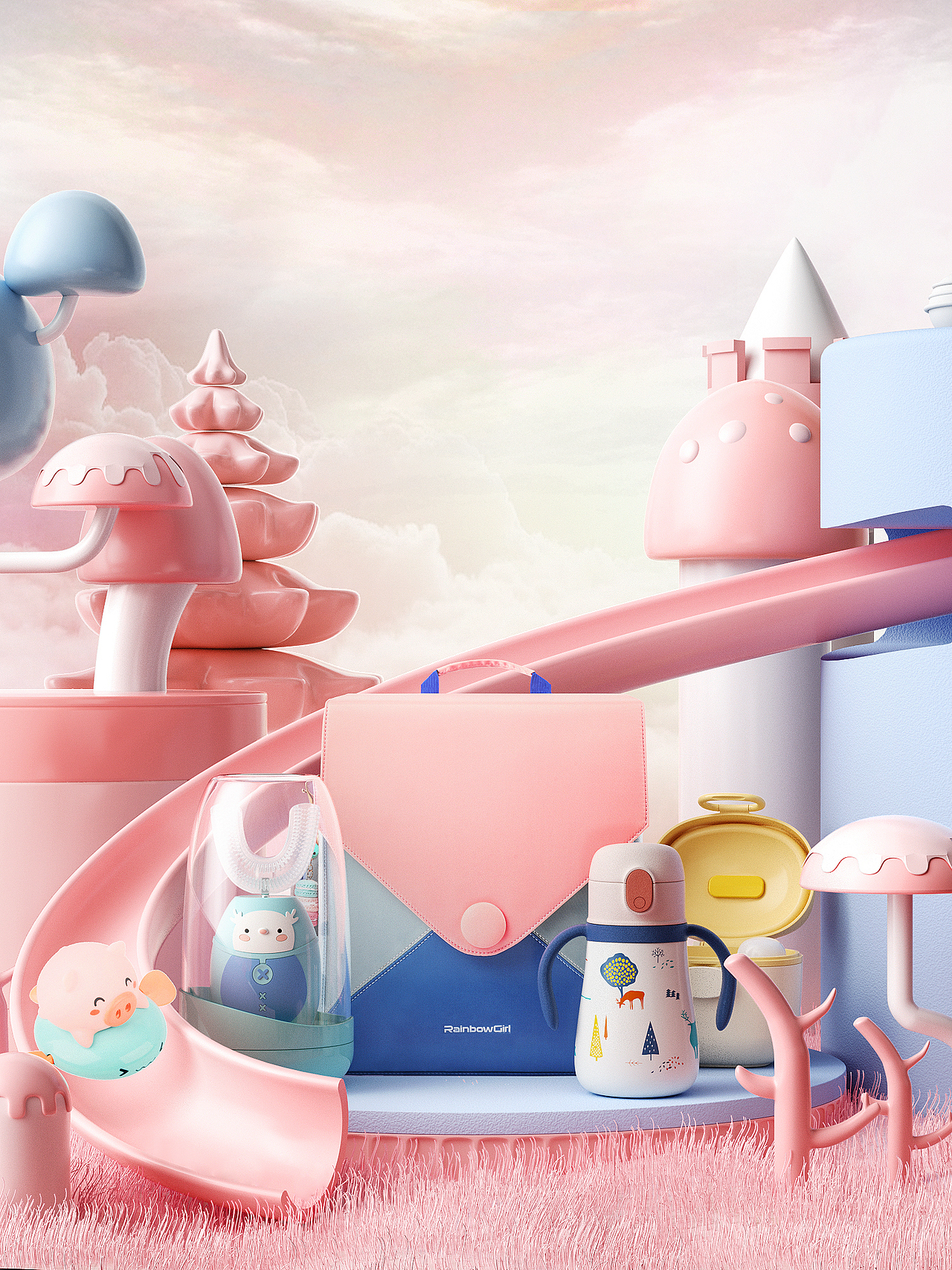 2020年母婴类产品渲染总结