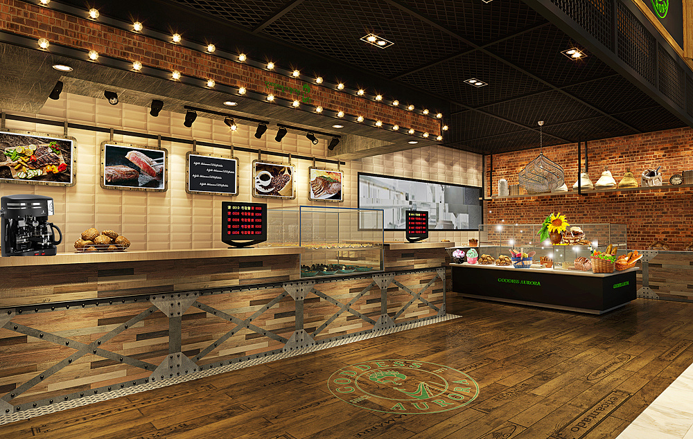 成都西餐厅设计机构-成都西餐厅装修效果图-牛排店