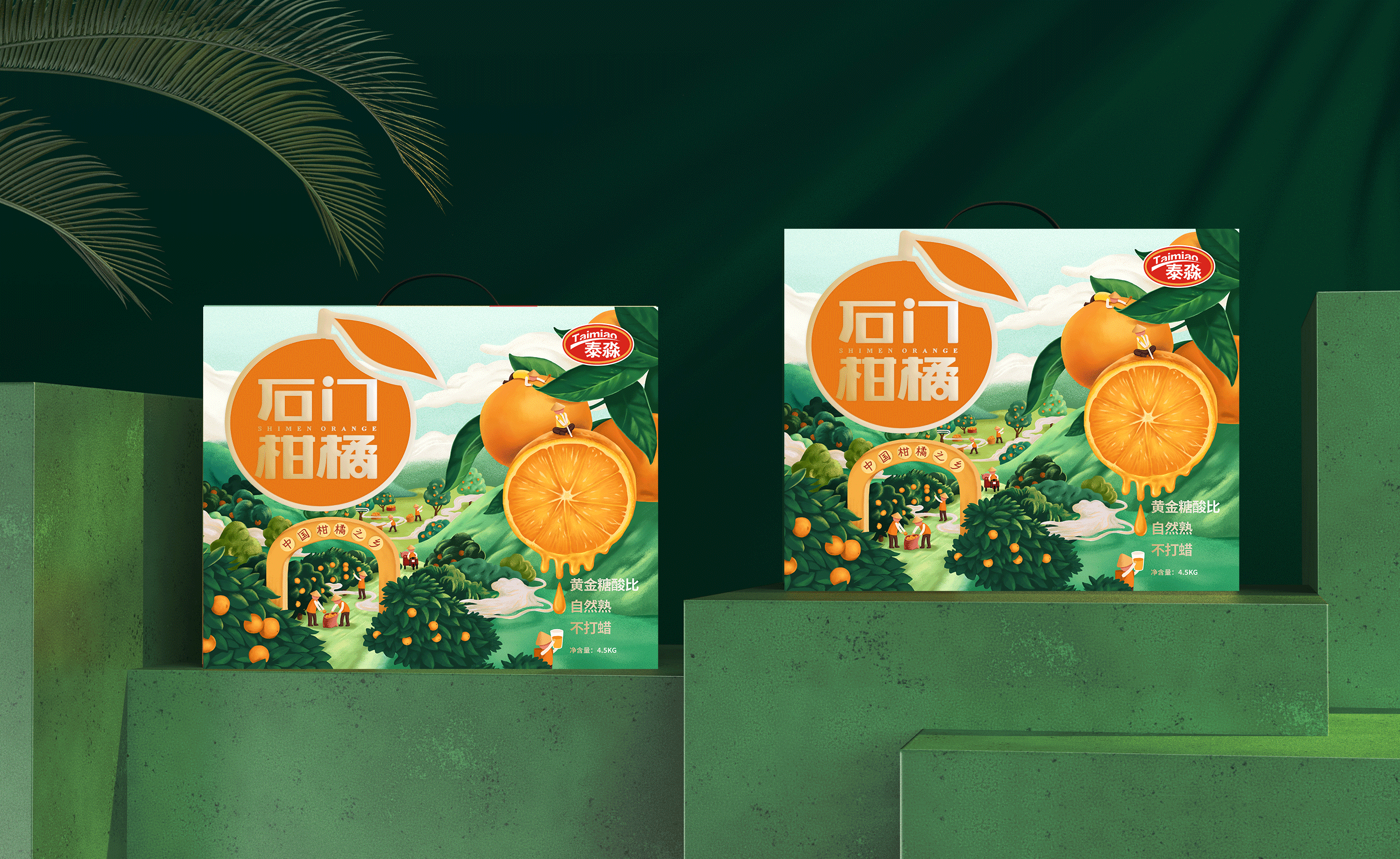 此山设计石门柑橘包装设计