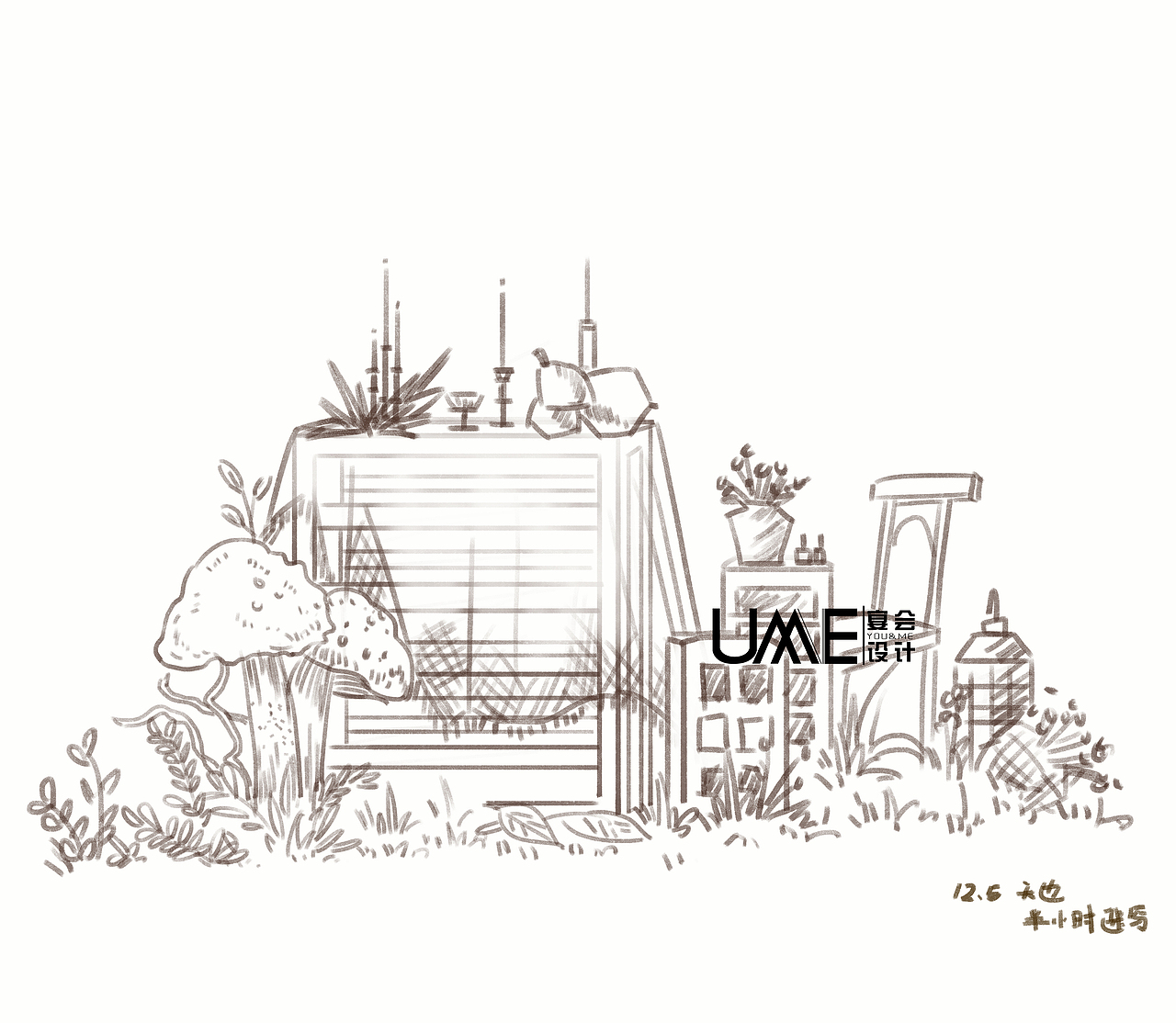 婚礼效果图分享（图ZMzAzNTQ0MzI0） - 商业插画 - 站酷设计师爱画画的天边原创素材 - 站酷ZCOOL