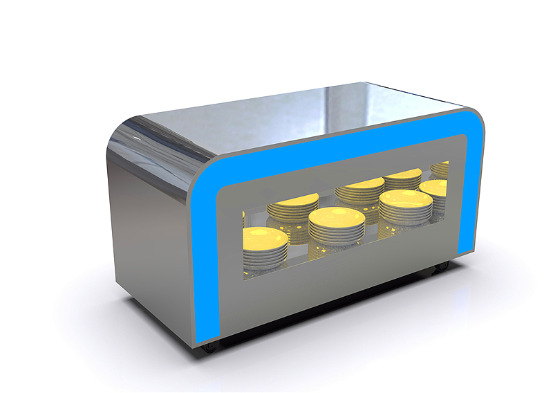 学校银行单位取餐台定制加工厂移动布菲台设备制作