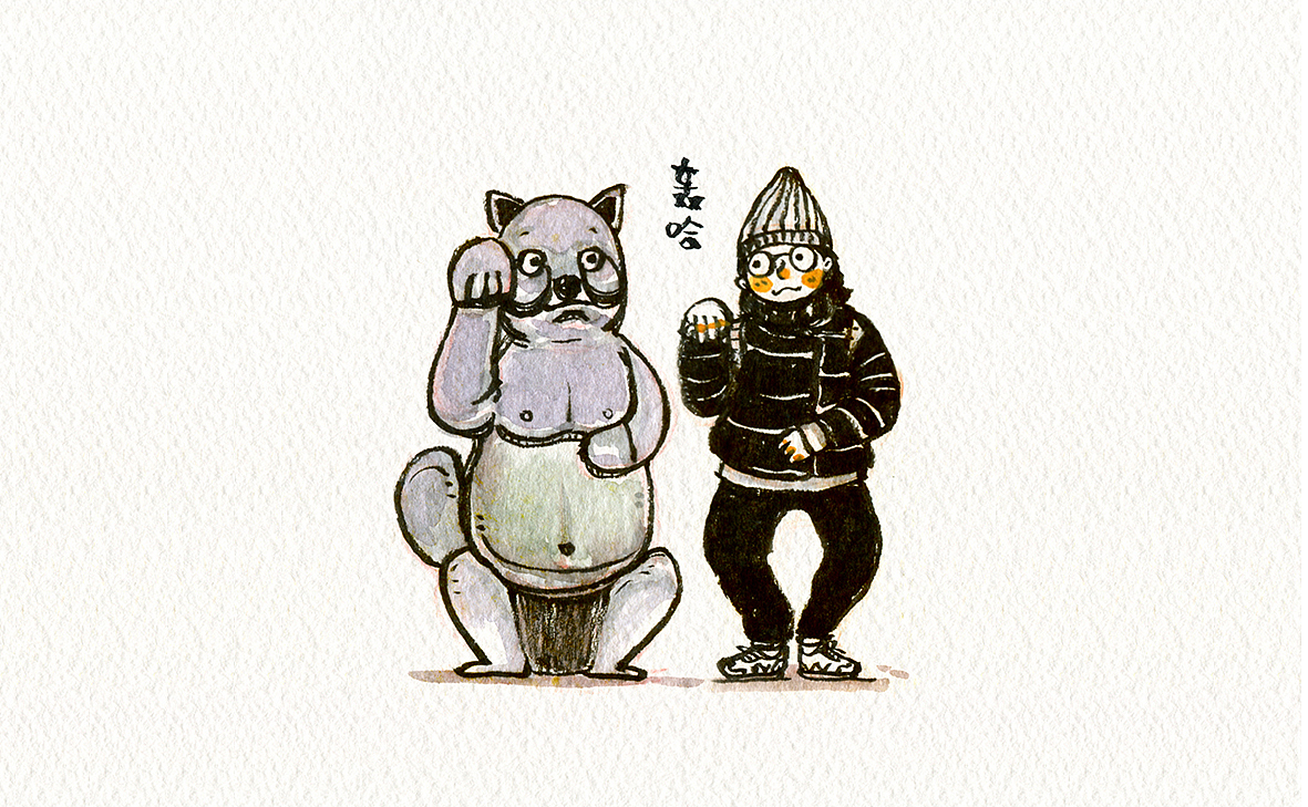 老少女的四国游（图ZNDk0NDU0NzI=） - 艺术插画 - 站酷设计师轰哈原创素材 - 站酷ZCOOL