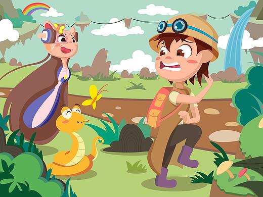 儿童插画（个人主页-ZMzM4MDc2ODA=） - 绘本 - 站酷设计师大毛Damao原创素材 - 站酷ZCOOL