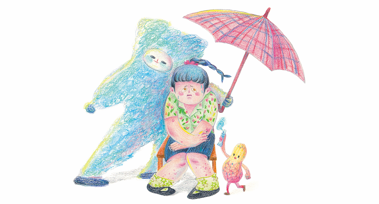 #2020青春答卷#泡泡：过敏自救指南（图ZMjA4NDAwMDc2） - 绘本 - 站酷设计师中传视觉传达专业原创素材 - 站酷ZCOOL