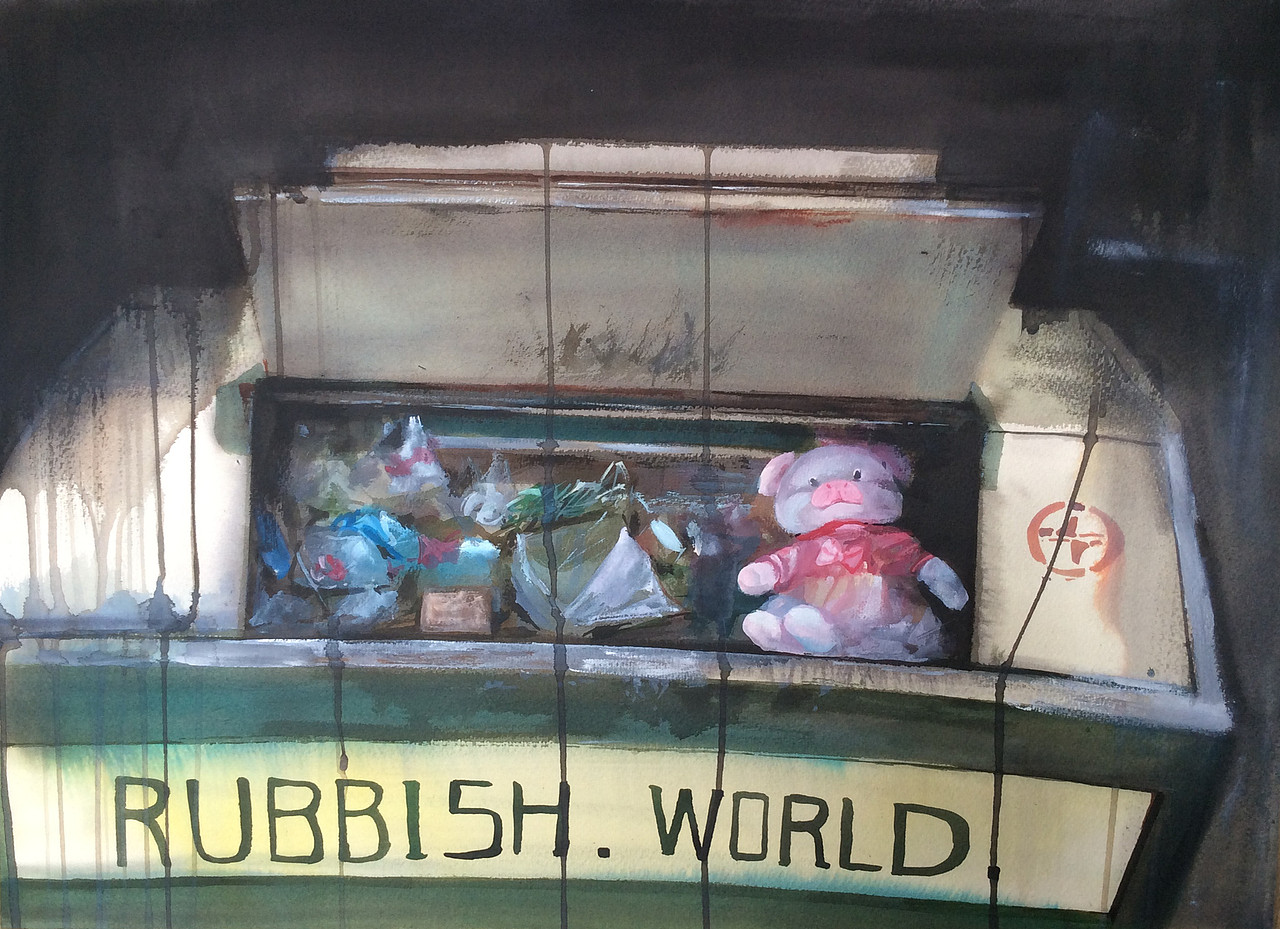 rubbish world（图ZMzQyNTYwODQ=） - 绘画 - 站酷设计师鸟了原创素材 - 站酷ZCOOL