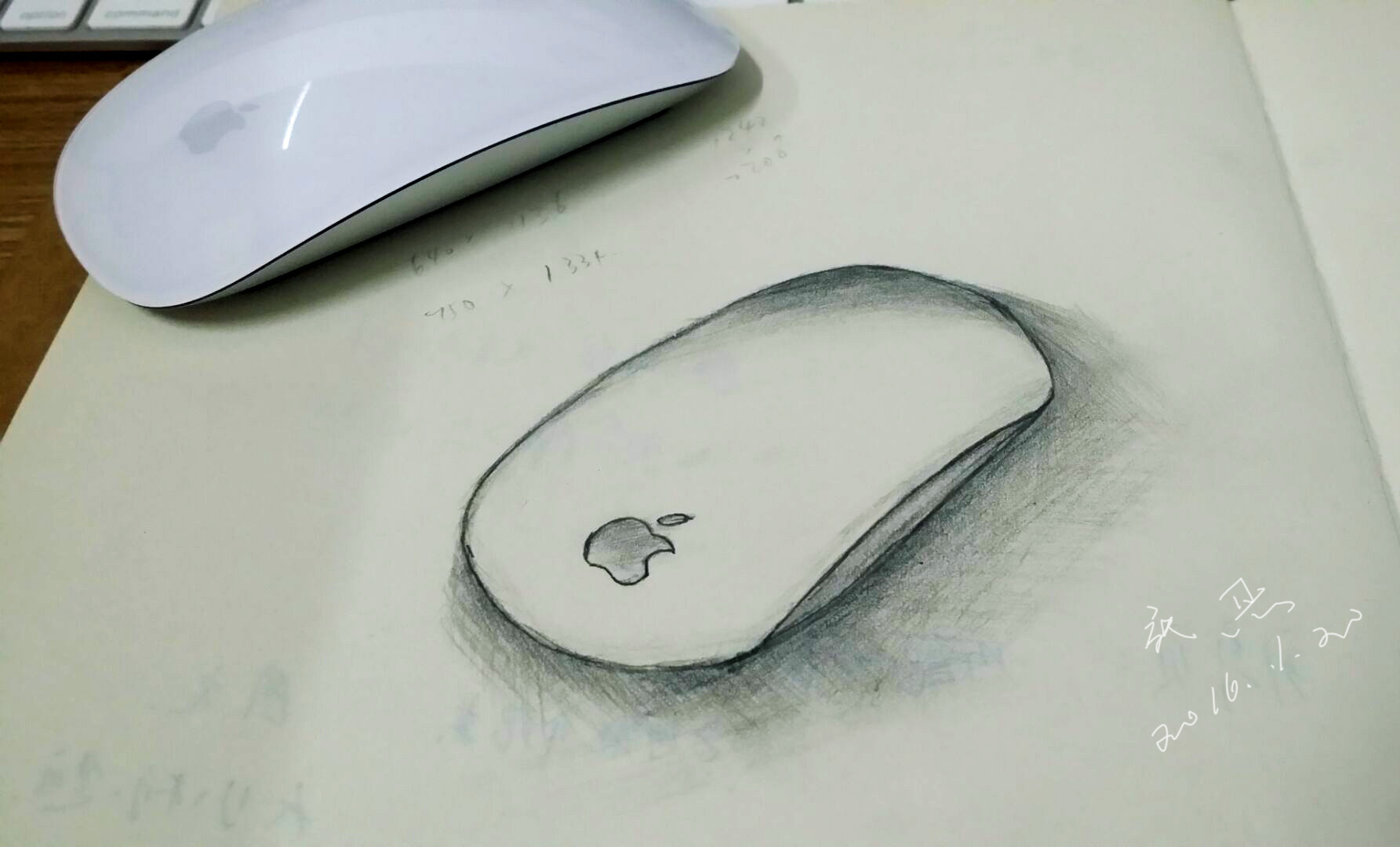 手绘作品~mac鼠标