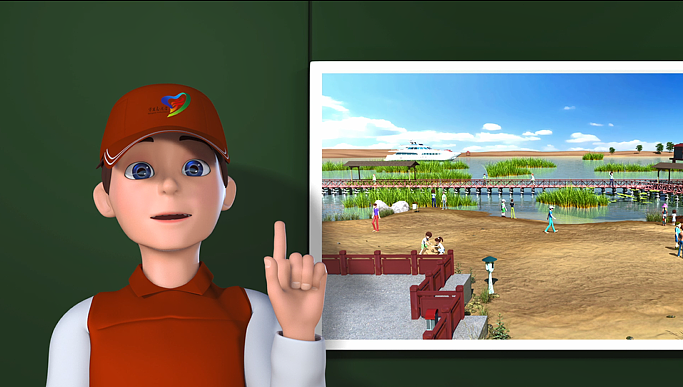 保护环境人人有责,宁夏沙湖公益三维角色动画欣赏