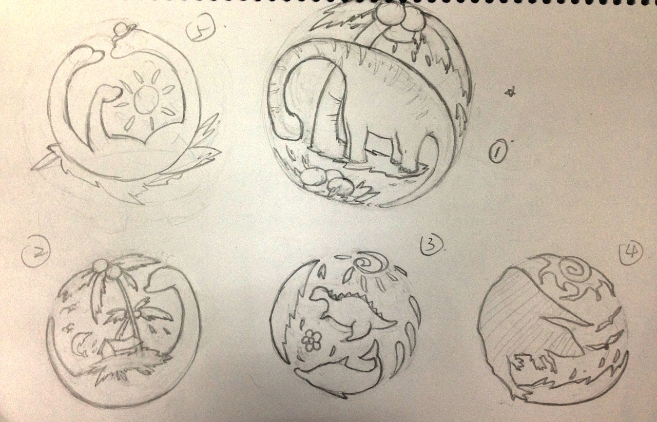 常州恐龙园主题酒店logo设计 手绘稿过程 - 原创作品 - 站酷(zcool)