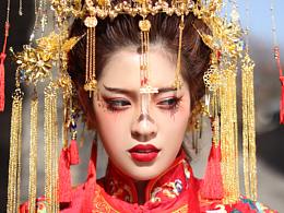 新娘妆修图