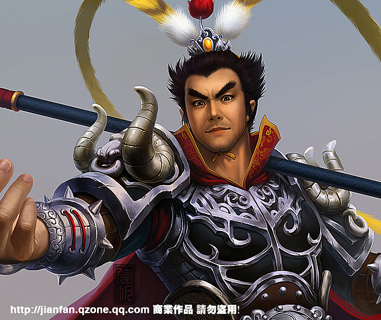 《战将》吕布|插画|概念设定|建帆 - 原创作品 - 站酷 (zcool)