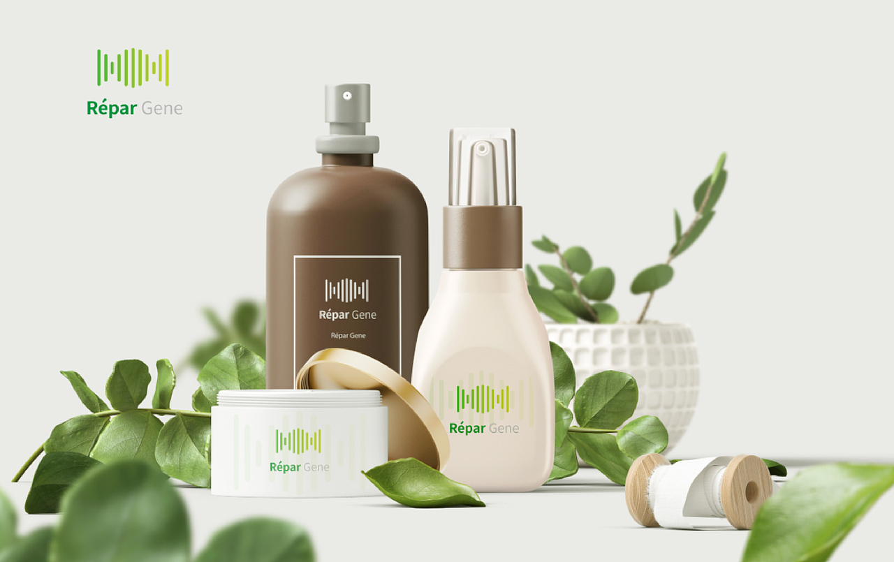 Répar Gene logo标志设计(20年)