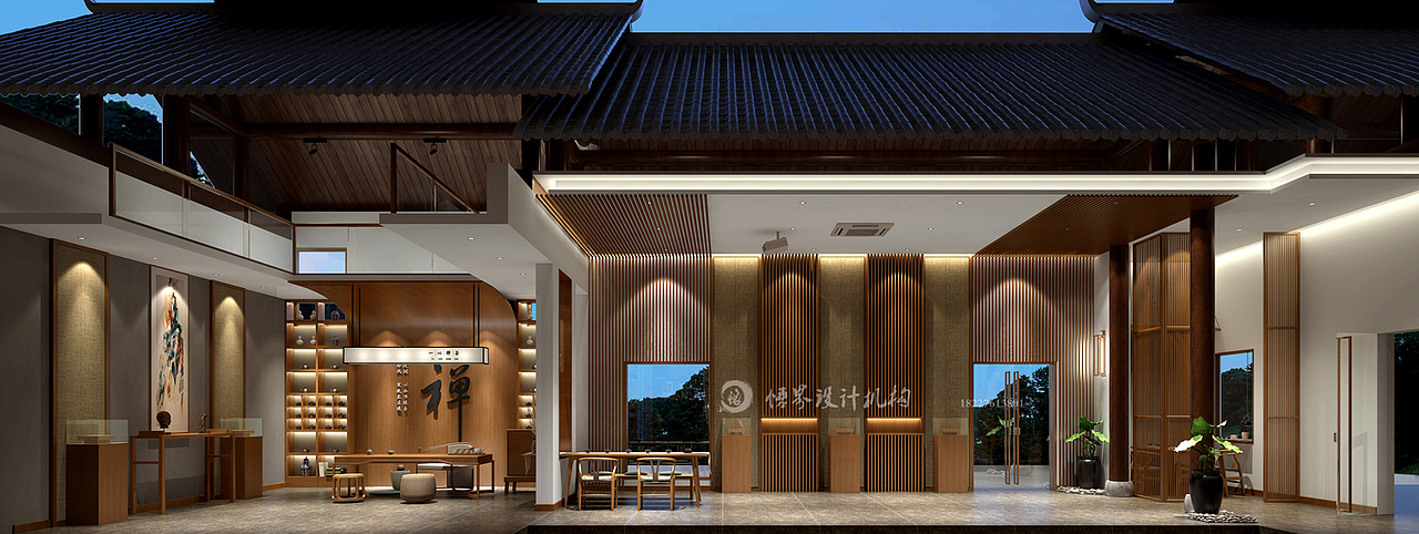 禅茶空间设计,禅意空间设计,茶楼设计,国学空间设计