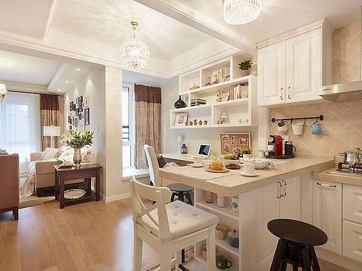 【盛腾美巢家装】处女座打造的美美哒开放式二居室