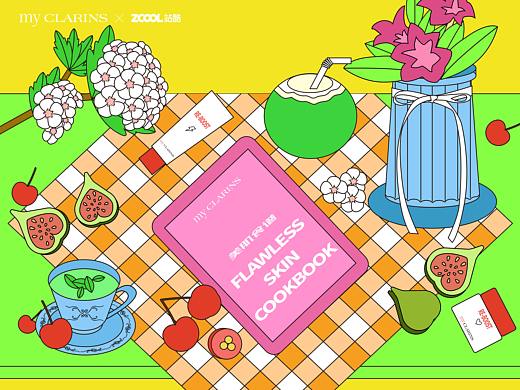 #my CLARINS 尋找天然好食肌#我的嬌韻詩餐桌（個(gè)人主頁-ZNTg3NTgyODg=） - 海報(bào) - 站酷設(shè)計(jì)師Enne嗯呢原創(chuàng)素材 - 站酷ZCOOL