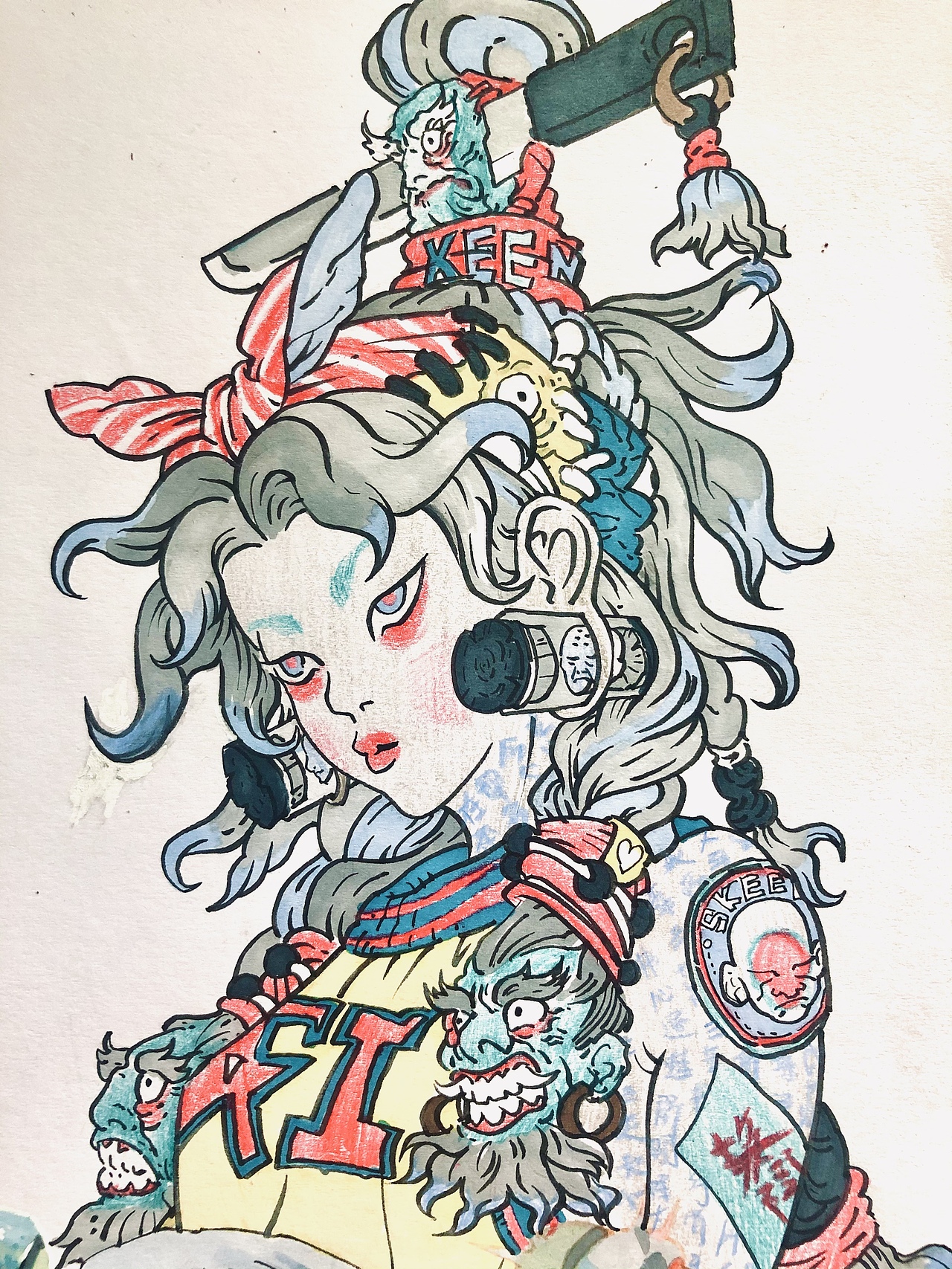 临摹自很喜欢的一位插画师-ZeenChin（图ZMjUxMjQ4ODQw） - 概念设定 - 站酷设计师Bestbrain原创素材 - 站酷ZCOOL