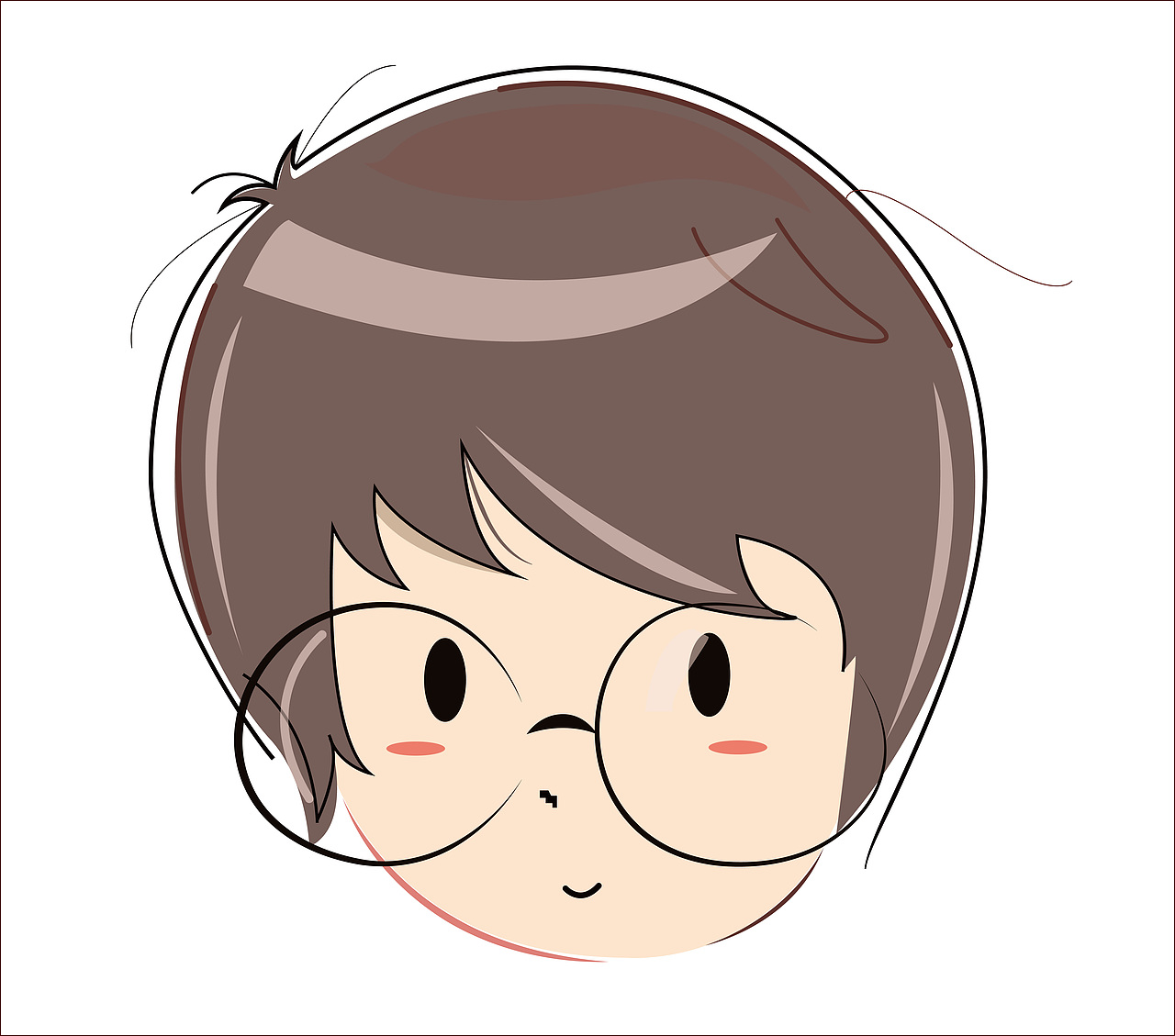 为自己做的头像一枚第一次传作品。感谢观看（图ZODE4ODM2MA==） - 新锐潮流插画 - 站酷设计师chenzhido32原创素材 - 站酷ZCOOL