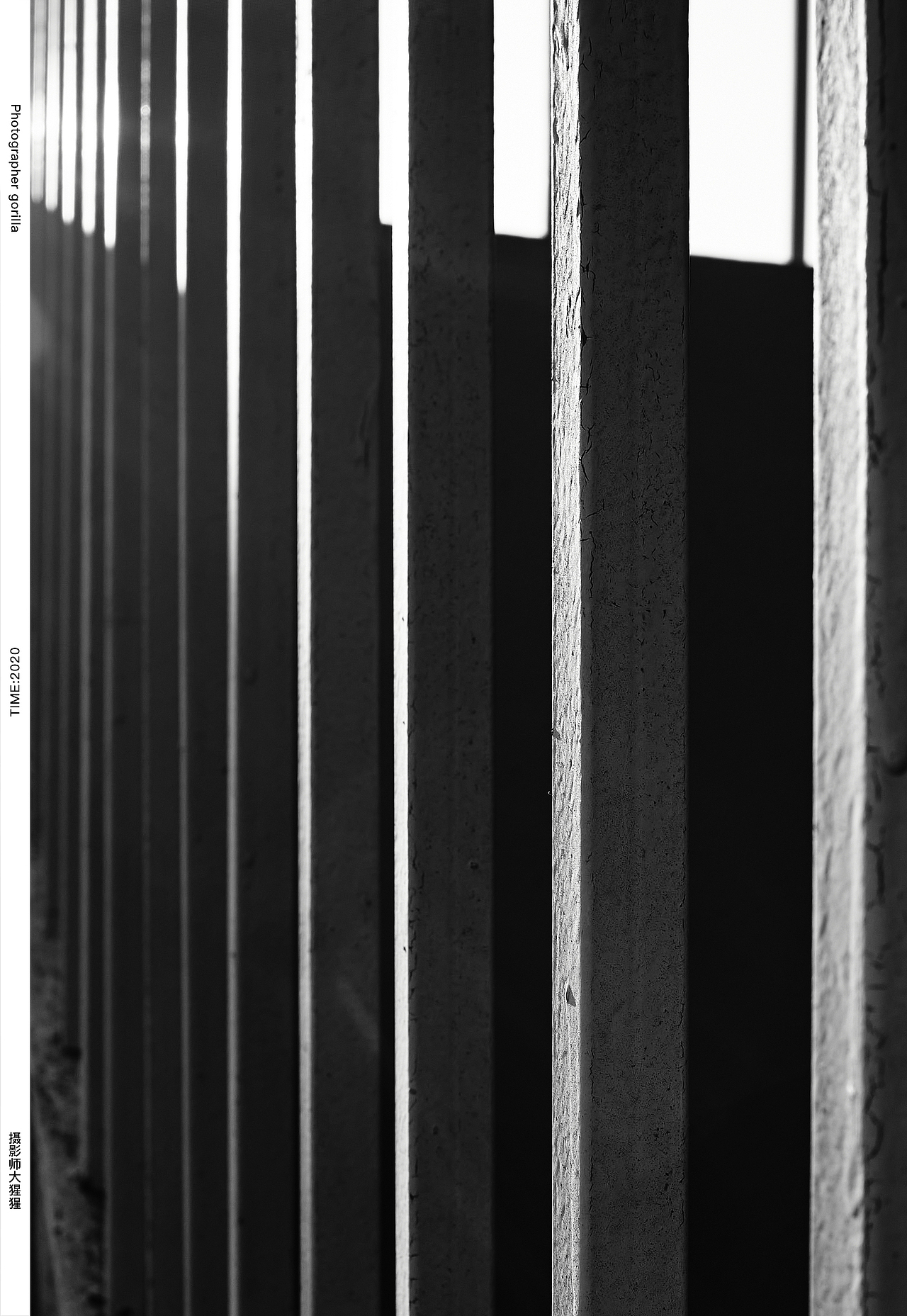 黑白建筑摄影创意摄影后期黑白灰竖版构图