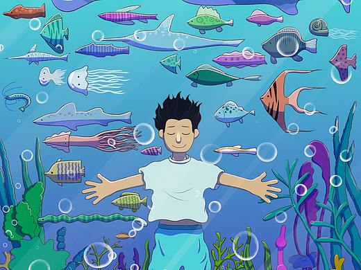 舒適的海底（個人主頁-ZNTc3NjUxMjg=） - 商業(yè)插畫 - 站酷設(shè)計師真的這么神奇嗎原創(chuàng)素材 - 站酷ZCOOL